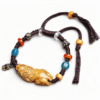 Hand-Carved Tibetan Bone PiXiu Adjustable Bracelet