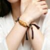 Hand-Carved Tibetan Bone PiXiu Adjustable Bracelet