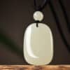 O1CN015dJQmP1cn0OYULKDa_!!2220327283644-0-cib The Harmony Tablet: Natural Nephrite Jade Minimalist Pendant