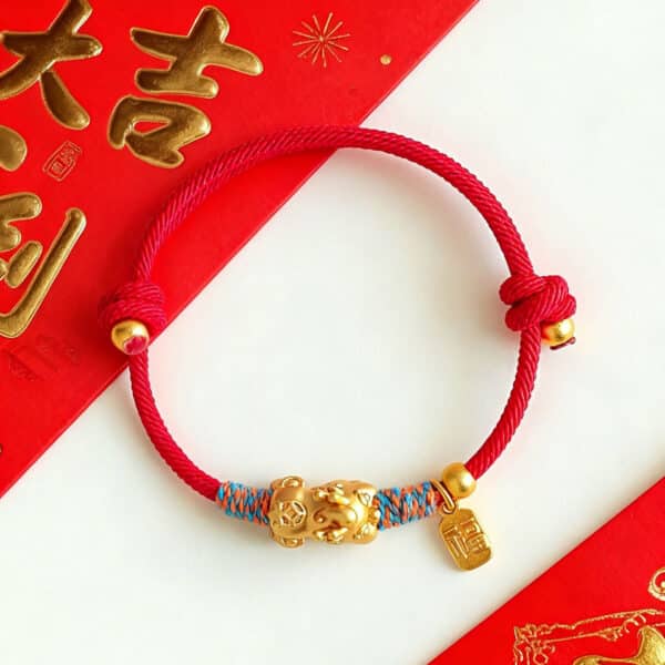 O1CN01UYB6LK2DhB7J4U9dq_!!3887268640-0-cib The Red String of Fate: Hand-Woven PiXiu Prosperity Bracelet