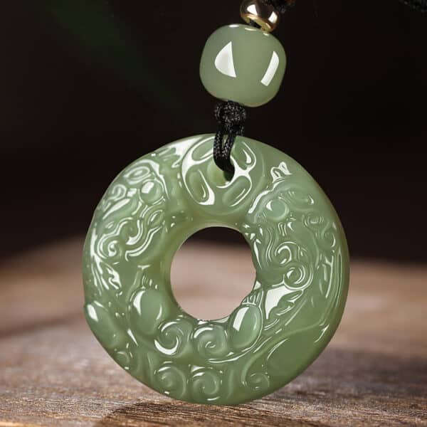 The Guardian’s Glow: Nephrite Jade PiXiu Harmony Pendant