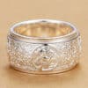 The Guardians’ Circle: Four Mythical Creatures Spinner Ring