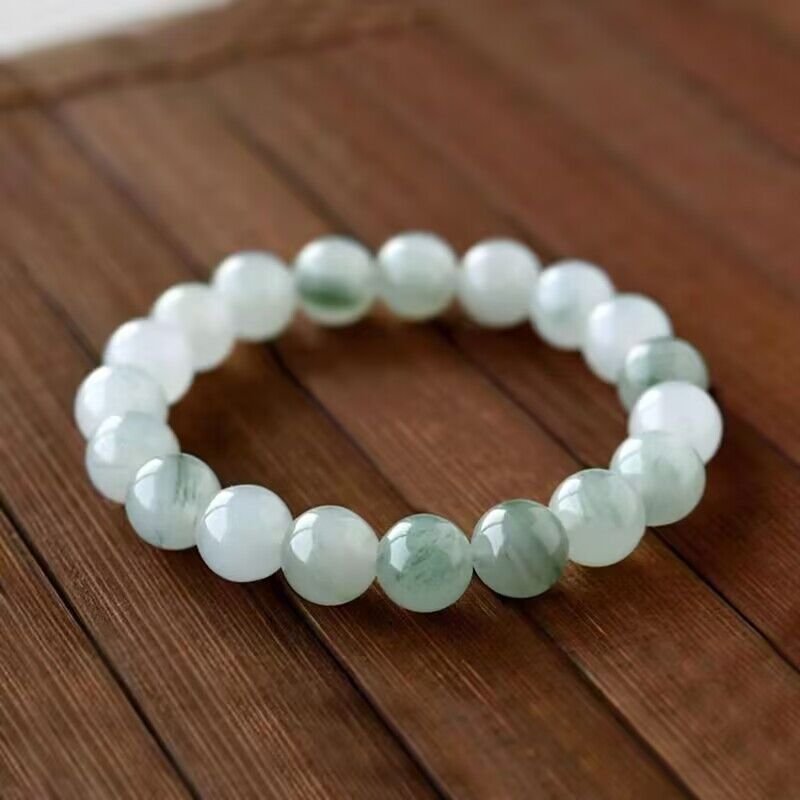 The Serenity String: Golden Thread White Jade Bracelet