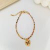 The Rainbow Transformation: Traditional Enamel Butterfly Beaded Bracelet