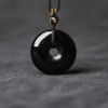 The Peace Keeper: Natural Golden Sheen Obsidian Lucky Pendant