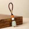 The Fortune Guardian: Hand-Carved Hetian Jade Pixiu Key & Bag Hanging Charm