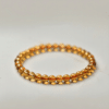 sku-6mm Natural Citrine Single Strand Bracelet