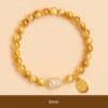 sku1-6mm The Fortune Gourd: Golden Tiger's Eye & Hetian Jade Luck Bracelet