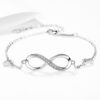Endless Energy Talisman: 925 Sterling Silver Infinity Bracelet