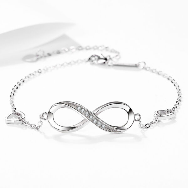 Endless Energy Talisman: 925 Sterling Silver Infinity Bracelet