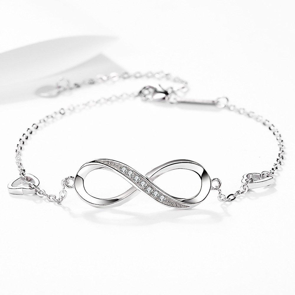 Endless Energy Talisman: 925 Sterling Silver Infinity Bracelet