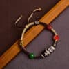Tibetan Blessing Talisman: Dzi Bead Braided Bracelet