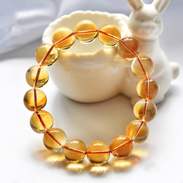 Natural Citrine Single Strand Bracelet