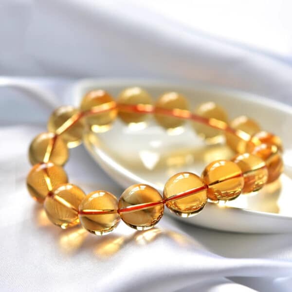 Natural Citrine Single Strand Bracelet