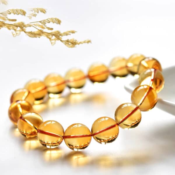 Natural Citrine Single Strand Bracelet