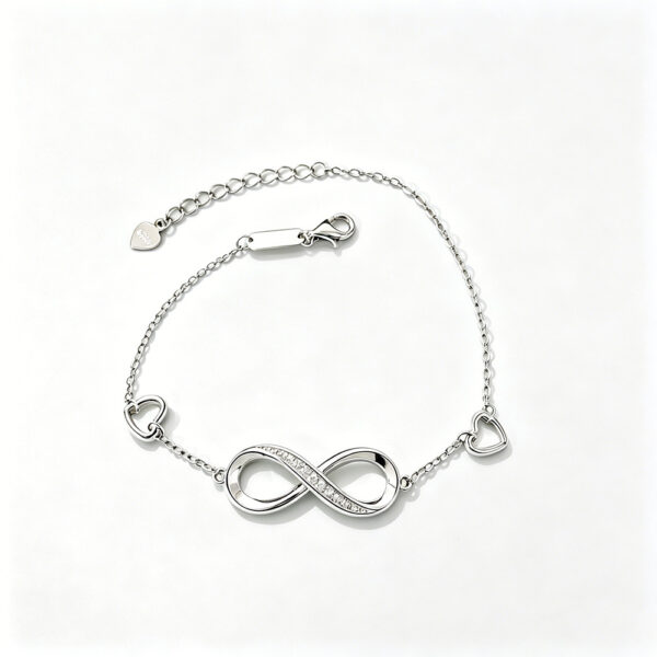 Endless Energy Talisman: 925 Sterling Silver Infinity Bracelet