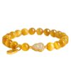 The Fortune Gourd: Golden Tiger's Eye & Hetian Jade Luck Bracelet
