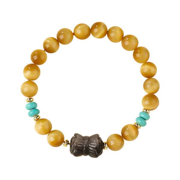 主图-5 The Courage Spark: Natural Golden Tiger's Eye Beaded Bracelet