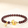 Natural Garnet Lucky Horse Fortune Bracelet