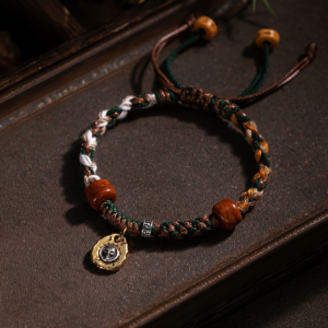 The Himalayan Blessing: Hand-Braided Tibetan Cotton Cord Bracelet