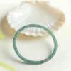 Natural Blue Water Jadeite Abacus Bead Bracelet