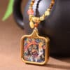 主图2 The Blessing Talisman: Thangka Pendant with Tiger's Eye Beaded Chain