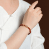 主图2 Natural Agate Hetian Jade Fortune Gourd Bracelet