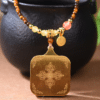 主图3 The Blessing Talisman: Thangka Pendant with Tiger's Eye Beaded Chain