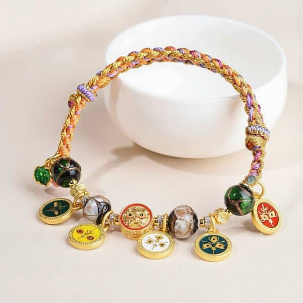 Five Fortune Guardians Handwoven Lucky Bracelet