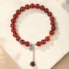 The Smooth Sail: Natural Garnet Good Luck Bracelet
