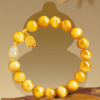 The Fortune Gourd: Golden Tiger's Eye & Hetian Jade Luck Bracelet