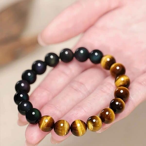 主图3 Rainbow Obsidian & Tiger's Eye Energy Bracelet