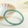 Natural Blue Water Jadeite Abacus Bead Bracelet