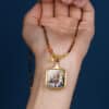 主图4 The Blessing Talisman: Thangka Pendant with Tiger's Eye Beaded Chain