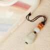 The Fortune Guardian: Hand-Carved Hetian Jade Pixiu Key & Bag Hanging Charm