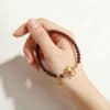 Natural Garnet Lucky Horse Fortune Bracelet