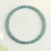 Natural Blue Water Jadeite Abacus Bead Bracelet