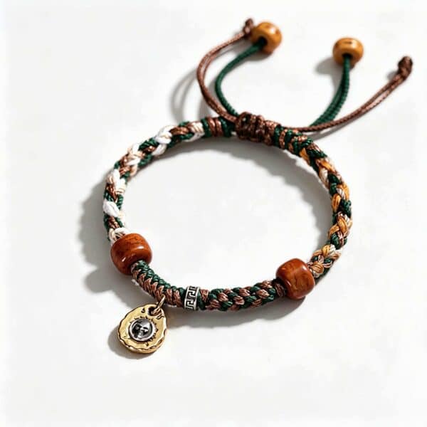 主图5 The Himalayan Blessing: Hand-Braided Tibetan Cotton Cord Bracelet