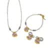 Purple Enamel Rocking Horse & Swarovski Pearl Necklace
