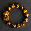 The Executive’s Guardian: Tiger's Eye PiXiu Focus Bracelet