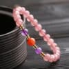 主图_01 The Inner Glow: Ice Strawberry Quartz Love & Radiance Bracelet