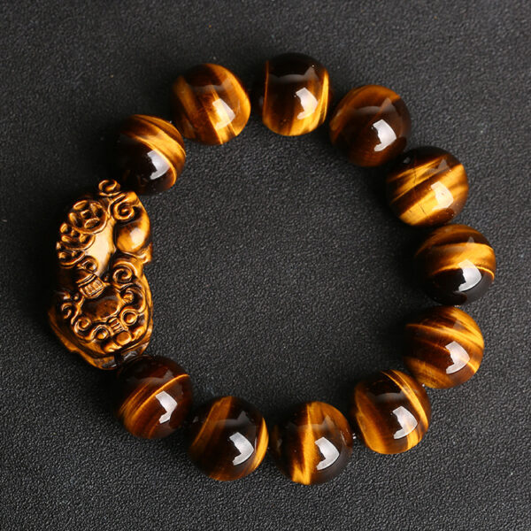 The Executive’s Guardian: Tiger's Eye PiXiu Focus Bracelet