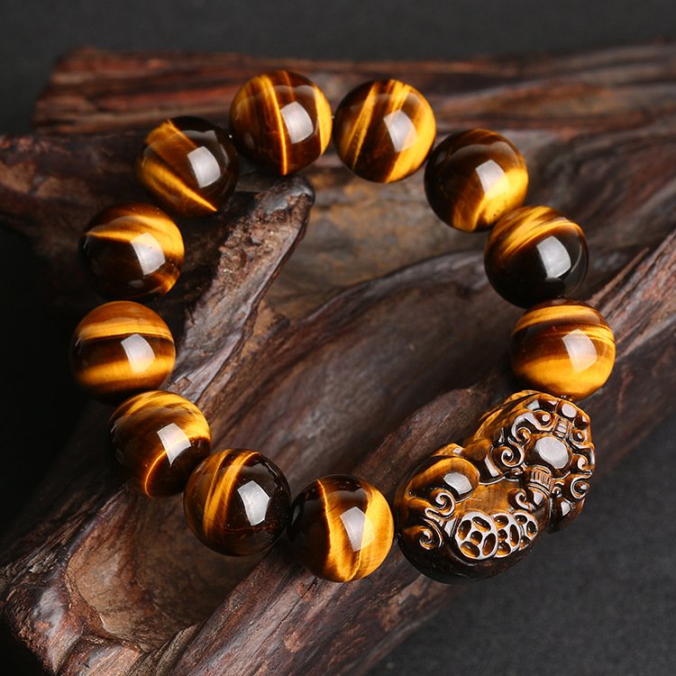 The Executive’s Guardian: Tiger's Eye PiXiu Focus Bracelet