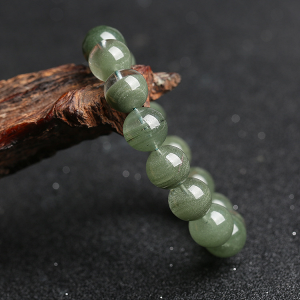 The Growth Stone: Natural Green Crystal Energy Bracelet