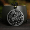 The Obsidian Guardian: Kylin Protection & Strength Pendant
