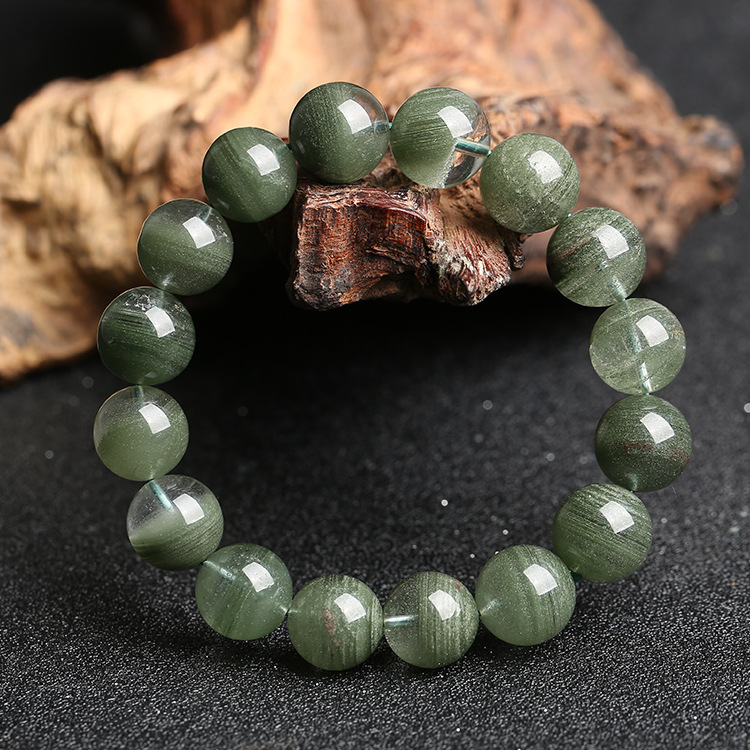 The Growth Stone: Natural Green Crystal Energy Bracelet