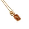 Eastern Luck Enamel Gold Clavicle Necklace