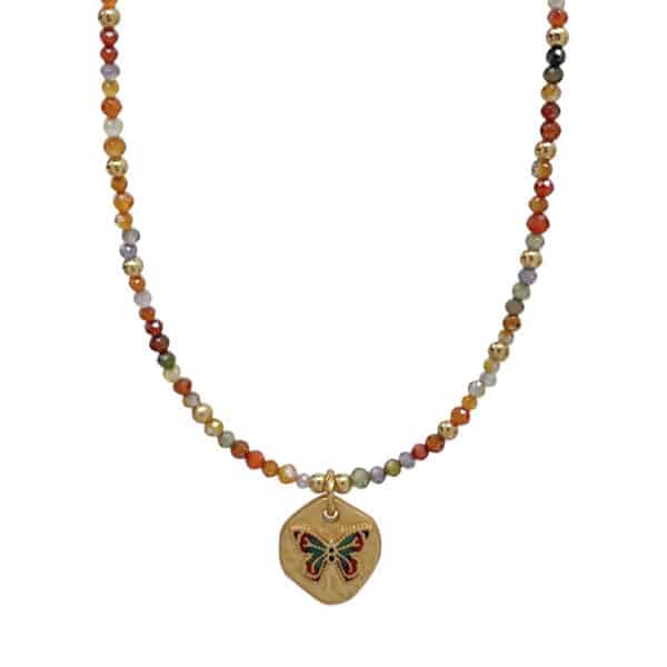 主图_05 Rainbow Butterfly Choker Necklace