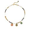 Lucky Wheel Natural Stone Pearl Choker Necklace