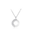 The Fortune Koi: Cat's Eye Crystal Peace Buckle 925 Sterling Silver Necklace